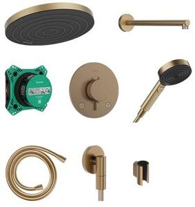 Hansgrohe Pulsify S set de duș ascuns cu termostat cu duș de ploaie || 24624140