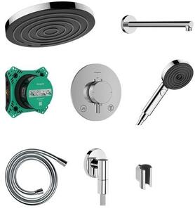 Hansgrohe Pulsify S set de duș ascuns cu termostat cu duș de ploaie crom 24624000