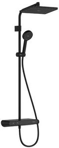 Hansgrohe Activera Q set de duș perete cu termostat cu duș de ploaie negru 28648670