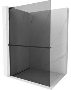 Mexen Kioto+ L perete de duș cu raft Walk-in 80 x 200 cm, grafit, negru - 800-080-123-70-40