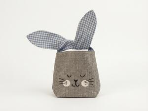 Sac din material NATURO sub forma de iepure, 14x14 cm - mai multe variante Culoare: Albastru