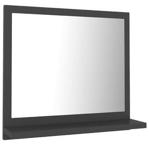 Oglindă de baie, gri, 40 x 10,5 x 37 cm, PAL