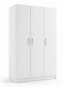 Dulap Haine Adore Diamond 3 Usi cu umeras, Alb, 80x45x170 cm