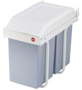 Hailo Coș de gunoi pentru dulap Multi-Box Duo, L, crem, 2 x 14 L 3659-001