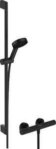 Hansgrohe Pulsify Select set de duș perete cu termostat negru 24261670