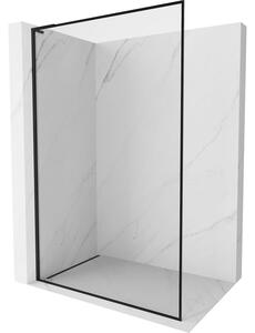 Mexen Kioto-F L perete de duș Walk-in cu cadru 105 x 202 cm, transparent 8 mm, negru - 800-105-174-70-00