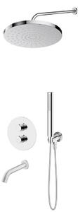 Set baterie cadă-duș Oltens Katla 34600100, cap de duș Oltens Alvo 37011100, 39100100, 39400100, 37102100, 39304100, 37200100