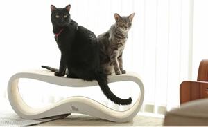 MyKotty Mobilier de pisici pentru zgâriat LUI, 75x25x25 cm, alb 3081