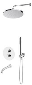 Set baterie cadă-duș Oltens Katla 34600100, cap de duș Oltens Pluva 37010100, 39100100, 39400100, 37102100, 39304100, 37200100