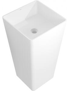 Mexen Adora lavoar freestanding din conglomerat 45 x 45 cm, alb mat - 26564500