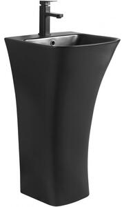 Mexen Nel lavoar independent 45 x 44 cm, negru mat - 26134570