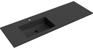 Mexen Otis chiuvetă încastrată în blat stânga 141 x 46,5 cm, negru mat - 25181471L
