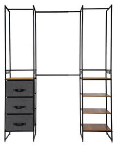 Modul de depozitare: 3 sertare, 4 rafturi, șine, 180x47x198 cm