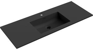 Mexen Otis chiuvetă încastrată în blat 121 x 46,5 cm, negru mat - 25181271
