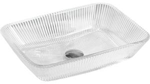 Mexen Tiva chiuvetă de sticlă pe blat 46 x 33 cm, transparent - 24184600