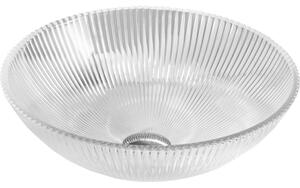 Mexen Zuri, lavoar de blat din sticlă 39 × 39 cm, transparent, 24193900