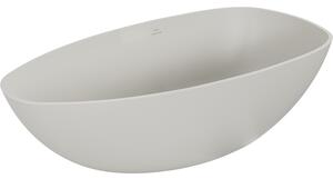 Mexen Imola cadă freestanding din conglomerat 150 x 77 cm, beton mat - 57281507661