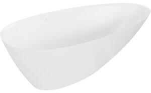 Mexen Milano cadă freestanding din conglomerat 170 x 86 cm, alb mat - 57301708500