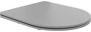 Mexen capac de toaletă cu cădere lentă slim, duroplast, gri deschis mat - 39740061