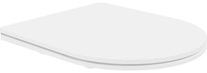 Mexen deska cu coborâre lentă slim, duroplast, alb mat - 39740001