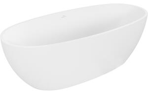 Mexen Torino cadă de baie freestanding din conglomerat 155 x 78 cm, alb mat - 57271557800