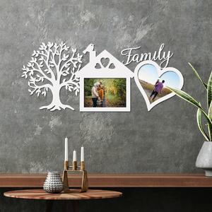 DUBLEZ | Ramă foto din lemn pentru perete - Familie