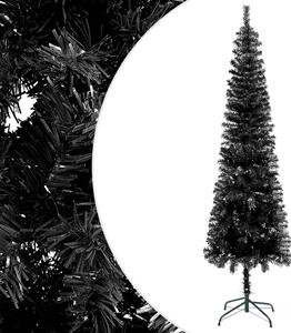 Pom de Crăciun artificial subțire, negru, 120 cm