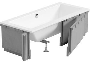 Mexen X-ST cadru de polistiren LED pentru cadă dreptunghiulară 120-150 x 70-90 cm, albă - 55020-01