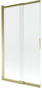 Mexen Fox paravan pentru cadă de duș cu 2 canaturi glisante 100 x 150 cm, transparent, auriu - 891-100-002-50-00