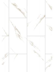 Mexen River White probă panouri vinilice 610 x 305 mm SPC 6,5 mm, suport IXPE 1,5 mm, 4 V-Fuga, Jazz White - F1150-S