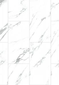 Mexen Glacier White panouri vinilice 610 x 305 mm SPC 6,5 mm, IXPE 1,5 mm, 4 V-Fugă, Jazz White - F1151-0610-305-505-4V1-90