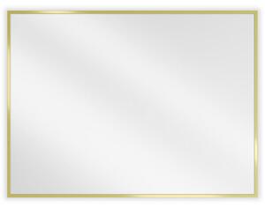 Mexen Loft, oglinda baie dreptunghiulara 80 x 60 cm, culoare rama auriu lucios, 9852-080-060-000-50