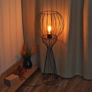 Lampadar Mercure, negru, metal/plastic, înălțime 93 cm
