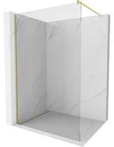 Mexen Kioto, paravan de dus tip Walk-In 60 x 200 cm, sticla transparenta 8 mm, profil auriu mat, 800-060-101-55-00