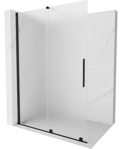 Mexen Velar perete de duș culisant Walk-in 140 x 200 cm, îngheț 8 mm, negru - 871-140-000-33-70