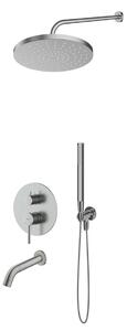 Set baterie cadă-duș Oltens Molle 34113910, cap de duș Oltens Pluva 37010910, 39100910, 39402910, 39304910, 37102910, 37200910