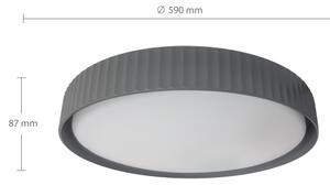 Brilagi - plafonieră LED dimabilă LUCIA LED/60W/230V diam. 59 cm gri + telecomandă