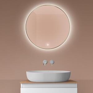 Oltens Nordlis oglindă 60x60 cm rotund cu iluminare cu covoraș de încălzire 64108510