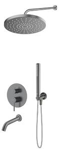 Set baterie cadă-duș Oltens Molle 34113400, cap de duș Oltens Alvo 37011400, 39100400, 39402400, 39304400, 37102400, 37200400