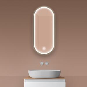 Oltens Nordlis oglindă 40x90 cm oval cu iluminare cu covoraș de încălzire 64103510