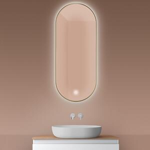 Oltens Nordlis oglindă 50x120 cm oval cu iluminare cu covoraș de încălzire 64114510