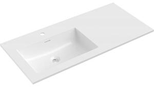 Mexen Otis chiuvetă încastrată stânga 101 x 46,5 cm, alb lucios - 25181000L