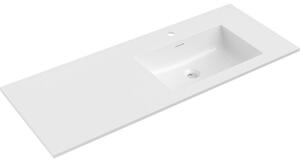Mexen Otis chiuvetă încastrată în blat dreapta 121 x 46,5 cm, alb lucios - 25181200P
