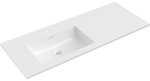 Mexen Otis chiuvetă încastrată stânga 121 x 46,5 cm, alb lucios - 25181200L