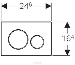 Geberit Sigma buton de spălare pentru WC crom lucios-alb 115.882.KJ.1