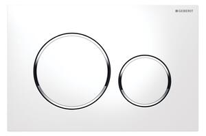 Geberit Sigma buton de spălare pentru WC crom lucios-alb 115.882.KJ.1