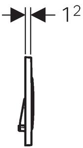 Geberit Sigma buton de spălare pentru WC crom lucios-crom mat 115.882.KH.1