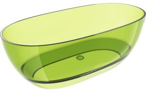 Mexen Pure var lipie cadă freestanding transparentă 170 x 80 cm, dop crom - 58071708012