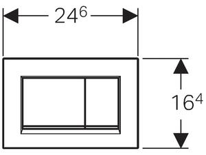 Geberit Sigma20 buton de spălare pentru WC alb-auriu 115.883.KK.1