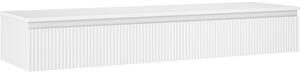 Mexen Rivel, mobilier de baie 160 cm cu blat, 1 sertar, canelat, alb mat, 91A20-16023-1-BFC01